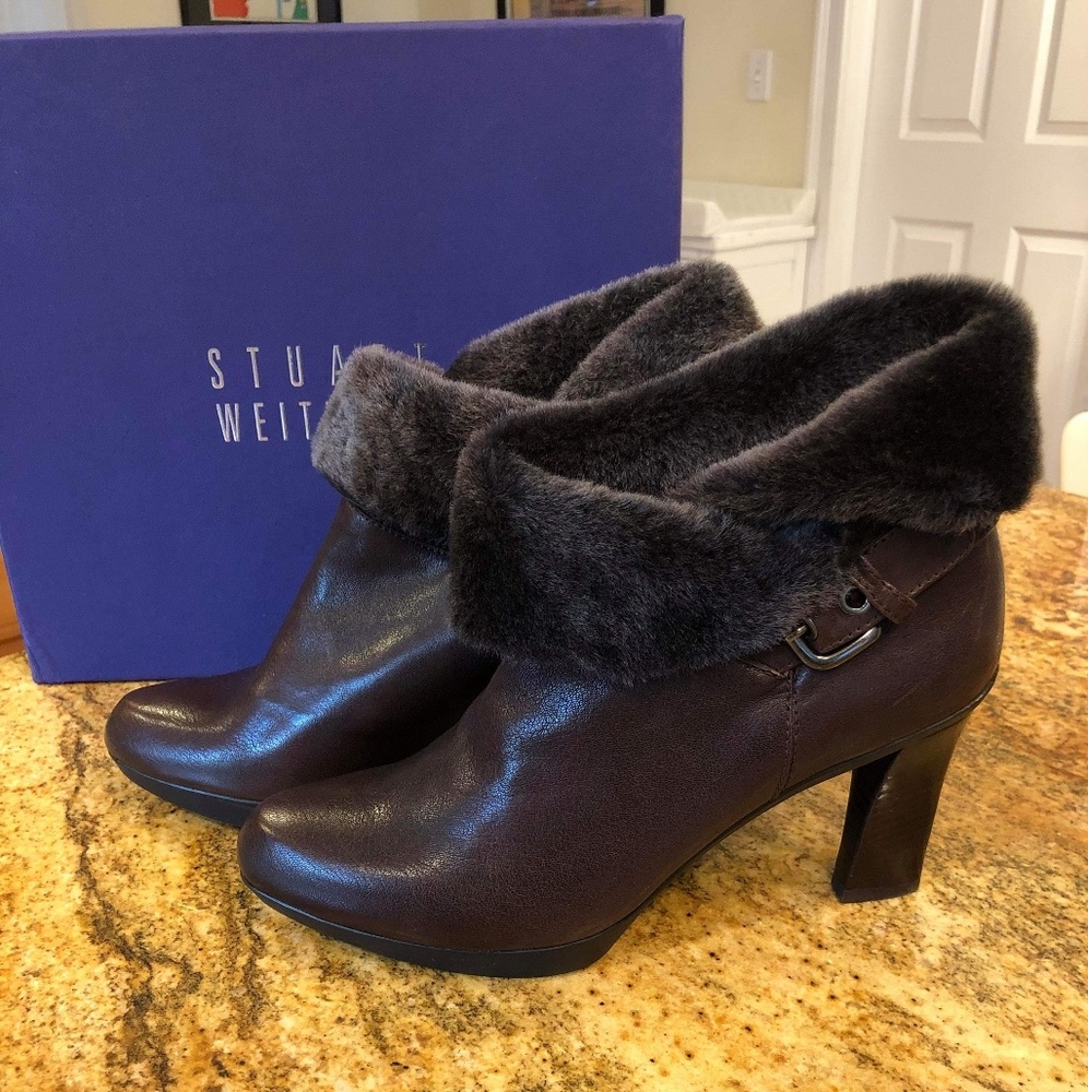 Stuart Weitzman ankle boots brown size 8